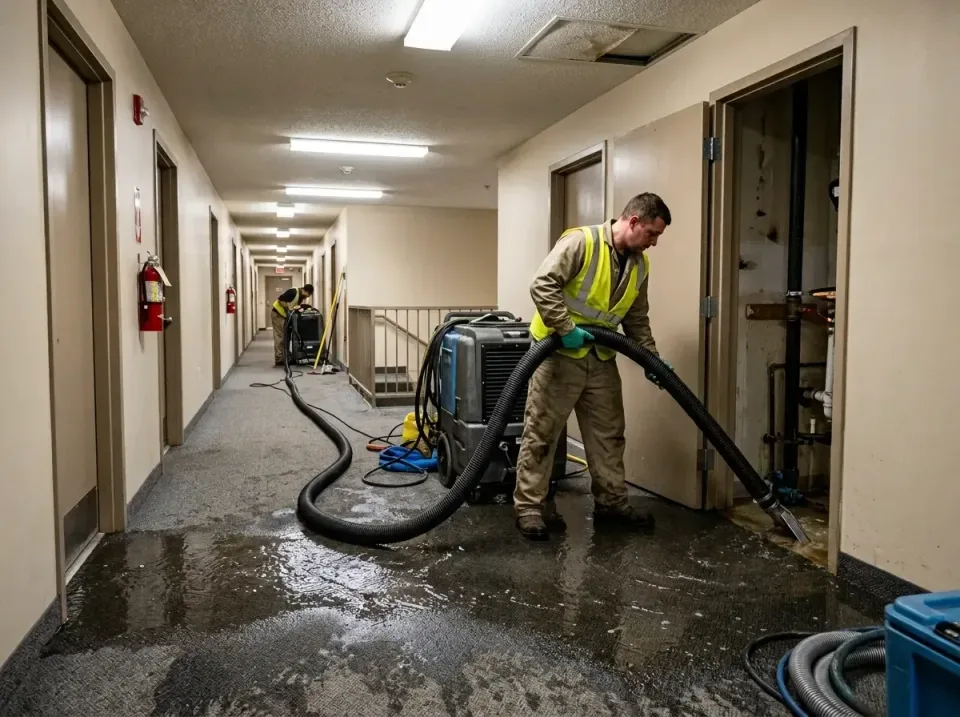 multi-unit-apartment-hallway-f-005 — frequently asked questions, Emergency Burst Pipe Water Extraction & Removal in West Oce…